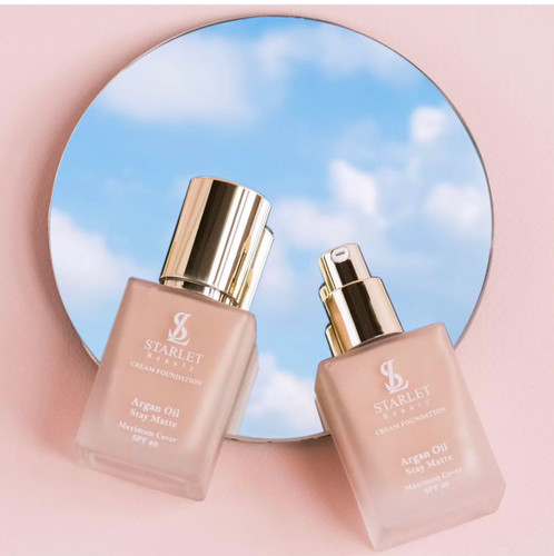 کرم پودر پمپی استارلت مدل روغن آرگان /