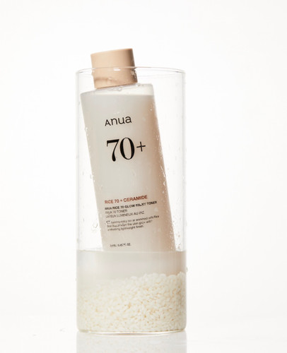 تونر آبرسان و روشن کننده آنوا مدل برنج و سرامید +70 مناسب برای انواع پوست حجم 250 میلی لیتر