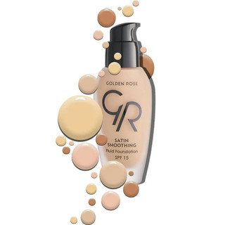 کرم پودر ساتین فلوئیدی گلدن رز Golden Rose مدل Satin Smoothing